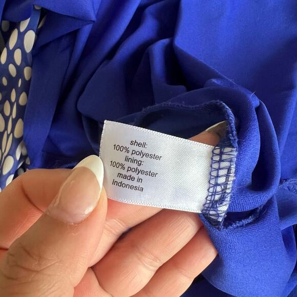 Lane Bryant Womens Plus Abstract Fairy Tiered Maxi Dress Blue White Size 18/20 - Picture 7 of 11